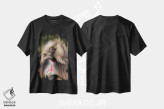 تیشرت مشکی طرح دار – تیشرت حیوانات ,گِلادا نر سرگروه با قلب خونی اثر موگنس تروله فروشگاه ایماژ