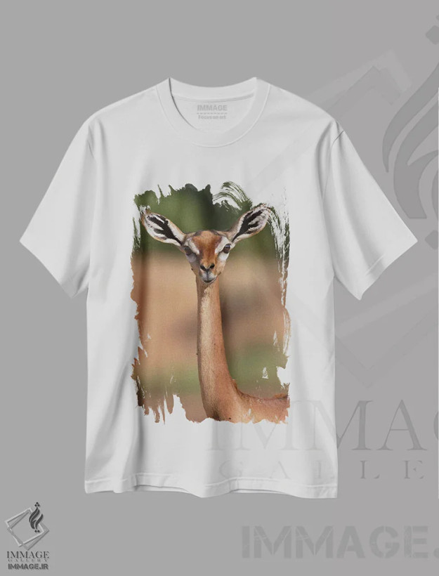 تیشرت سفید طرح دار – تیشرت حیوانات ,جرنوک اثر موگنس تروله فروشگاه ایماژ