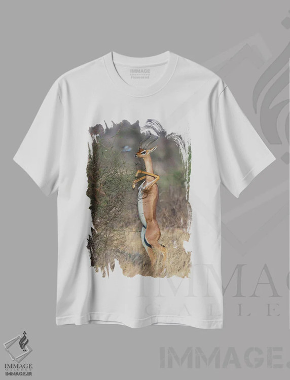 تیشرت سفید طرح دار – تیشرت عکاسی ,جرنوک رقصنده اثر موگنس تروله فروشگاه ایماژ