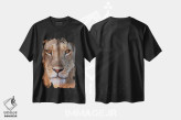تیشرت مشکی طرح دار – تیشرت عکاسی ,شیر ماده تماس چشمی کنیا اثر موگنس تروله فروشگاه ایماژ