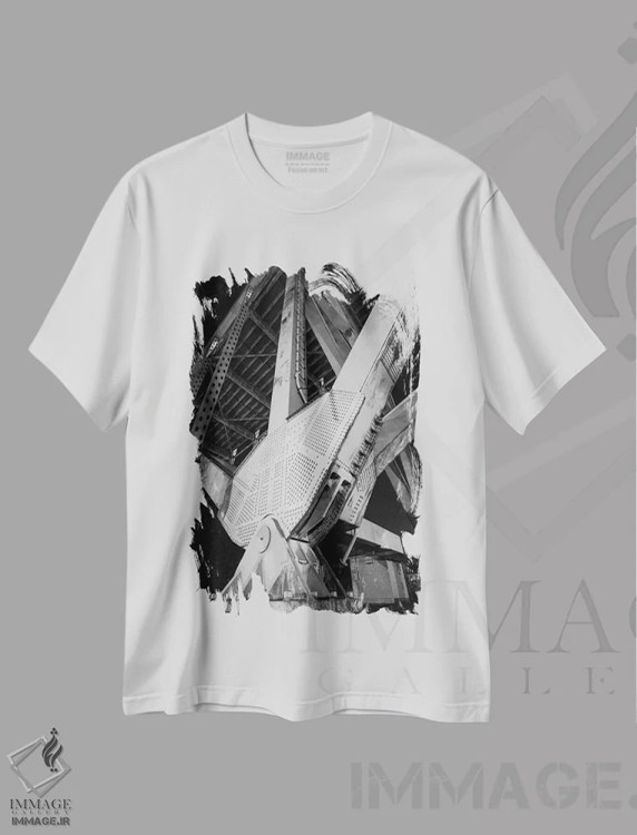 تیشرت سفید طرح دار – تیشرت سیاه و سفید ,شهر صنعتی شماره اثر موایسس لوی immage.ir