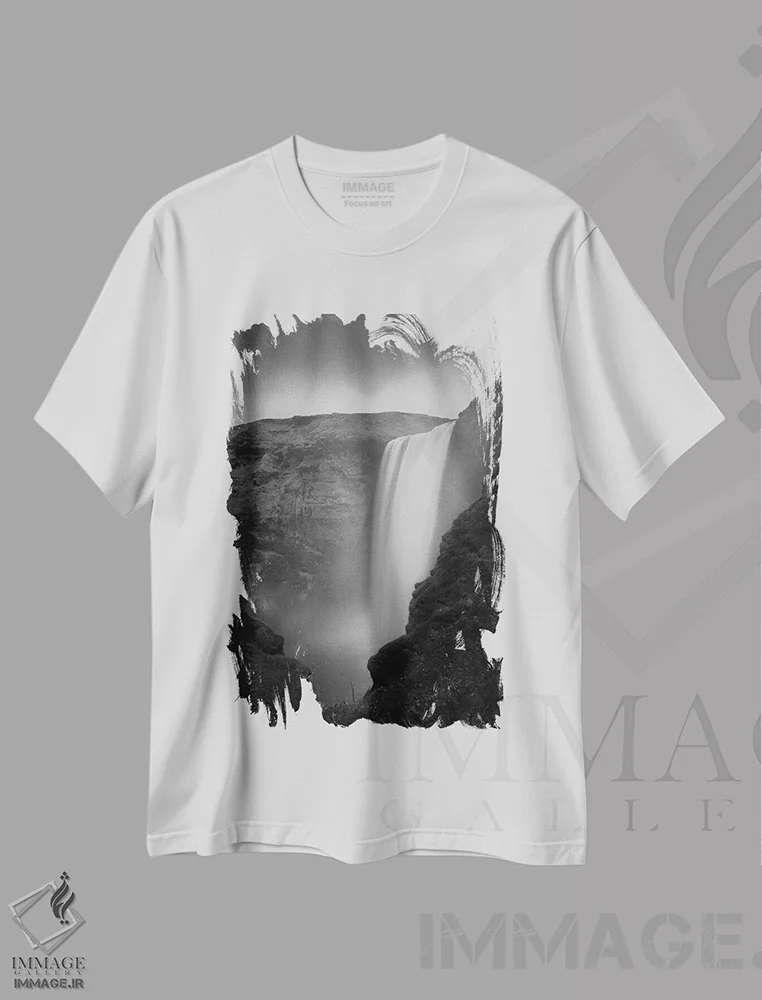 تیشرت سفید طرح دار – تیشرت طبیعت ,اسکوگافوس شماره اثر موایسس لوی فروشگاه ایماژ
