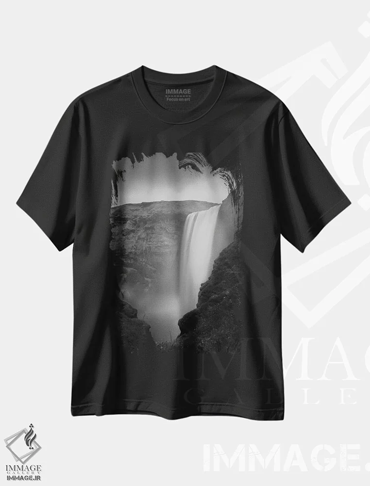 تیشرت مشکی طرح دار – تیشرت طبیعت ,اسکوگافوس شماره اثر موایسس لوی immage.ir