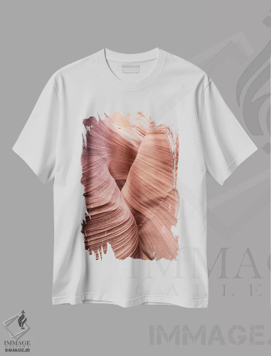 تیشرت سفید طرح دار – تیشرت طبیعت ,مارپیچ پنج اثر موایسس لوی فروشگاه ایماژ