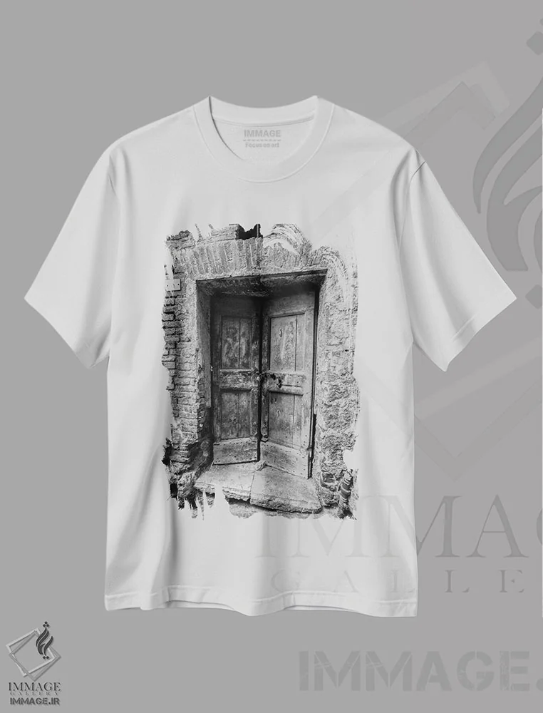 تیشرت سفید طرح دار – تیشرت معماری ,در سیه نا اثر موایسس لوی فروشگاه ایماژ