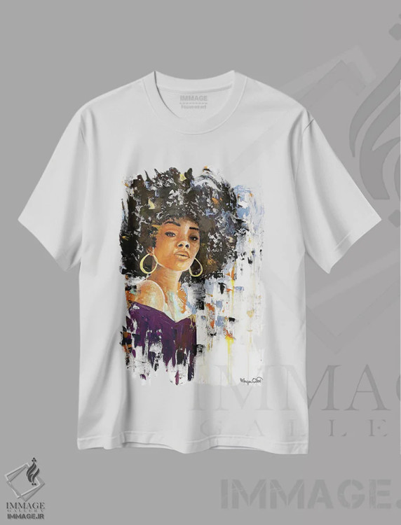 تیشرت سفید طرح دار – تیشرت هنری ,شگفتی اثر مورگان اورتون immage.ir
