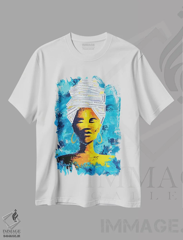 تیشرت سفید طرح دار – تیشرت آفریقا ,دوکو اثر مورگان اورتون فروشگاه ایماژ