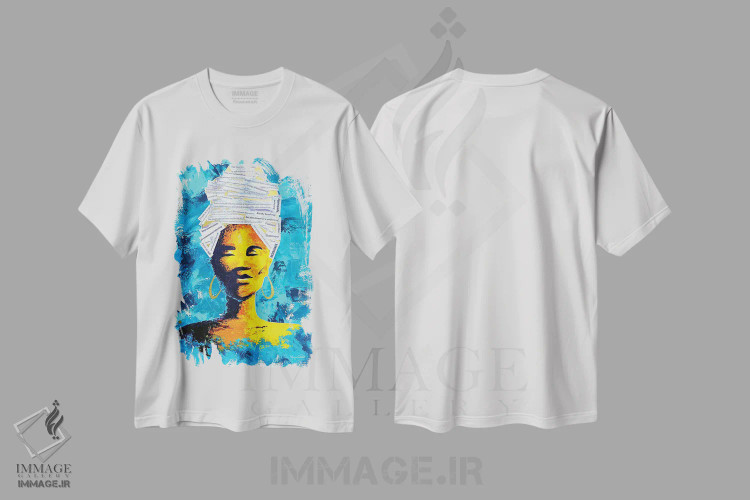 تیشرت سفید طرح دار – تیشرت آفریقا ,دوکو اثر مورگان اورتون فروشگاه ایماژ