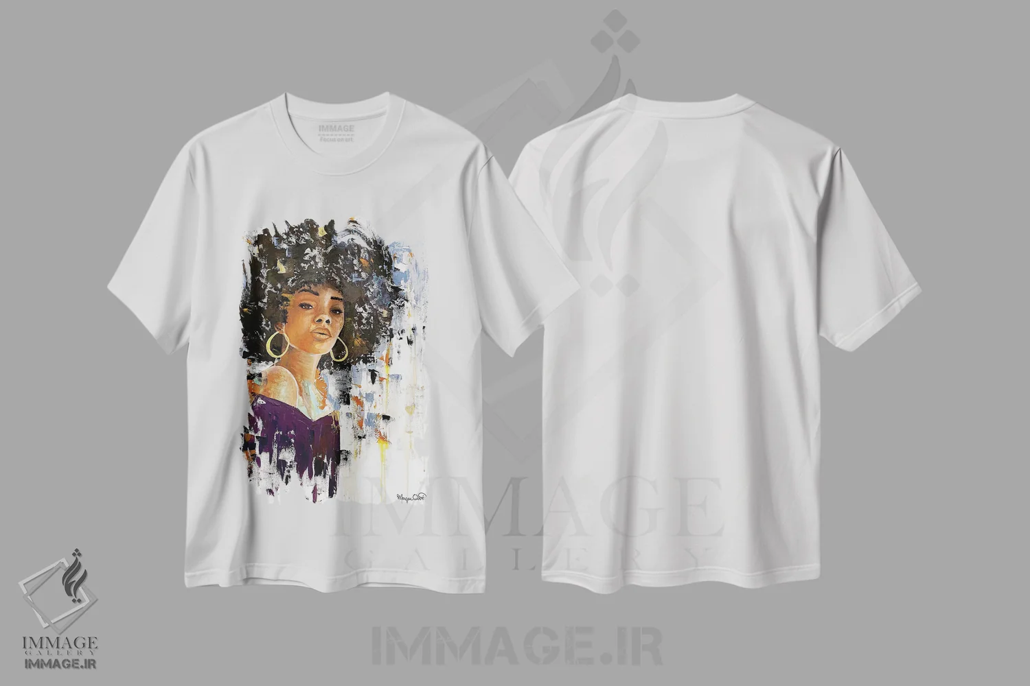 تیشرت سفید طرح دار – تیشرت هنری ,شگفتی اثر مورگان اورتون immage.ir