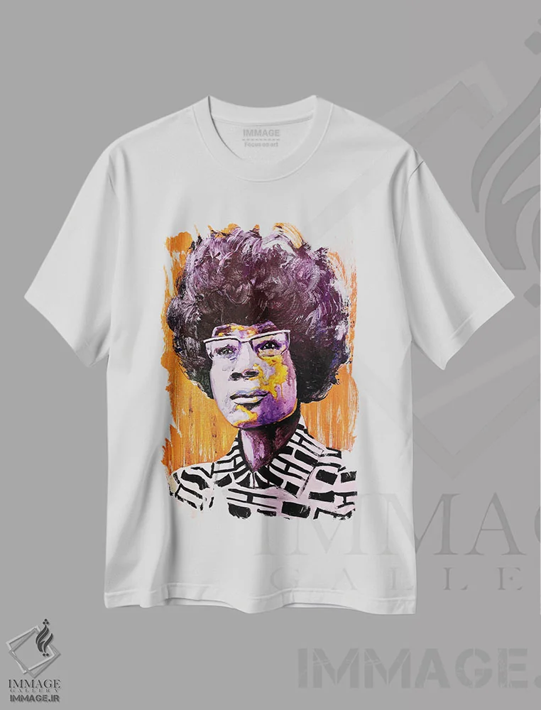 تیشرت سفید طرح دار – تیشرت هنری زنانه ,چیژولم اثر مورگان اورتون فروشگاه ایماژ