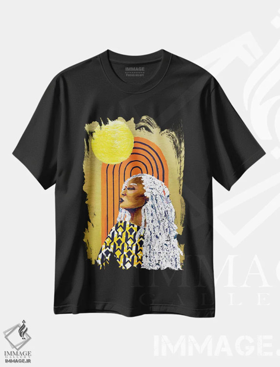تیشرت مشکی طرح دار – تیشرت مدرن زنانه ,در افق اثر مورگان اورتون فروشگاه ایماژ
