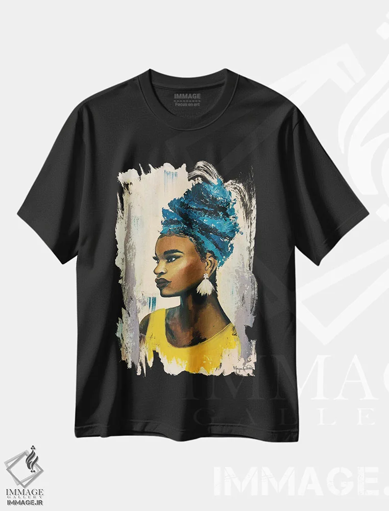 تیشرت مشکی طرح دار – تیشرت معنوی ,الهی اثر مورگان اورتون immage.ir