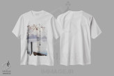تیشرت سفید طرح دار – تیشرت طبیعت گردی ,تاب طنابی اثر مایکل اورویک immage.ir
