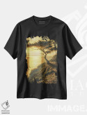 تیشرت مشکی طرح دار – تیشرت منظره اقیانوس ,نجوای اقیانوس اثر مایکل اورویک immage.ir