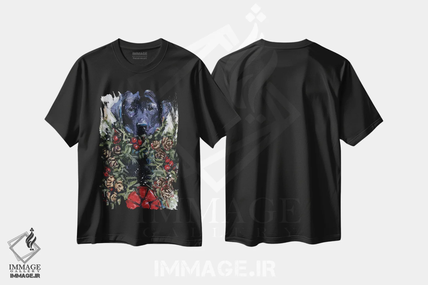 تیشرت مشکی طرح دار – تیشرت حیوانات ,پروانه های زنبوری اثر مولی اِی. پول فروشگاه ایماژ