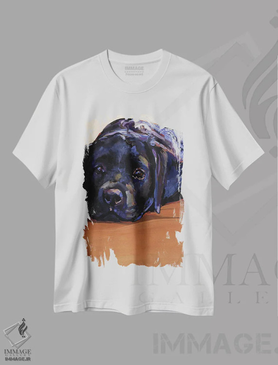 تیشرت سفید طرح دار – تیشرت حیوانات ,چشم هایم برای تو اثر مولی اِی. پول immage.ir