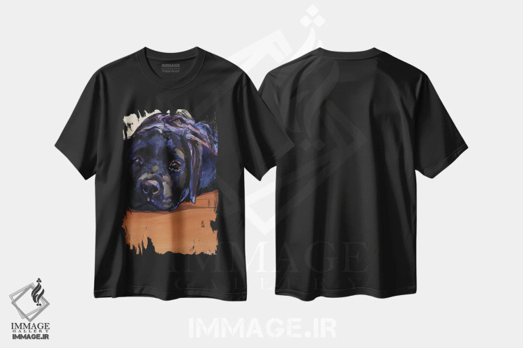 تیشرت مشکی طرح دار – تیشرت حیوانات ,چشم هایم برای تو اثر مولی اِی. پول فروشگاه ایماژ