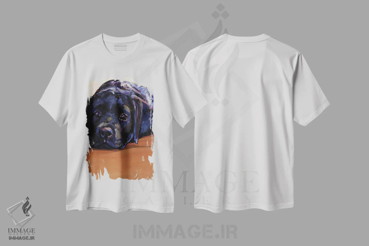 تیشرت سفید طرح دار – تیشرت حیوانات ,چشم هایم برای تو اثر مولی اِی. پول immage.ir