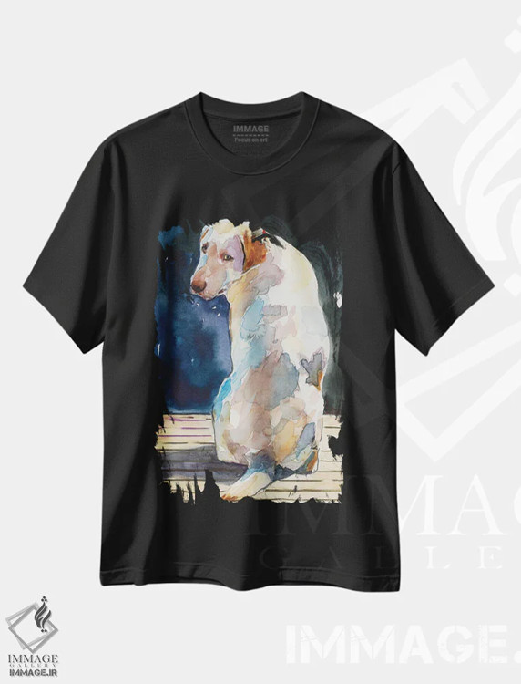 تیشرت مشکی طرح دار – تیشرت هنری ,ماه لوسی اثر مولی اِی. پول immage.ir