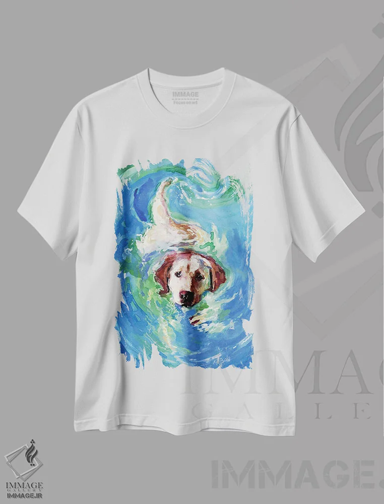 تیشرت سفید طرح دار – تیشرت حیوانات ,استخر گردابی اثر مولی اِی. پول immage.ir