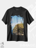 تیشرت مشکی طرح دار – تیشرت منظره ,صخره های تماشایی موهر و برج اوبراین اثر مریلین پارور فروشگاه ایماژ
