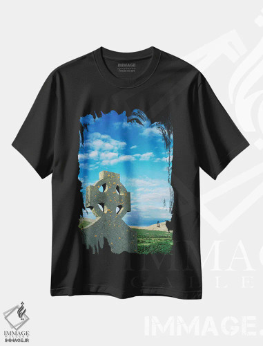 تیشرت مشکی طرح دار – تیشرت طبیعت ,Ireland, Celtic Cross In Field.,اروپا، ایرلند، صلیب سلتی در مزرعه اثر مریلین پارور فروشگاه ایماژ