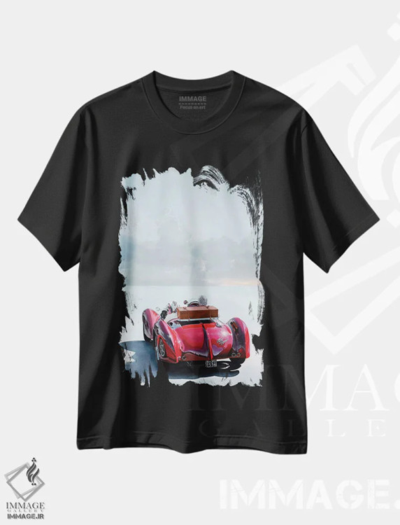 تیشرت مشکی طرح دار – تیشرت وینتیج ,افق اثر مارچلو پتیشی immage.ir