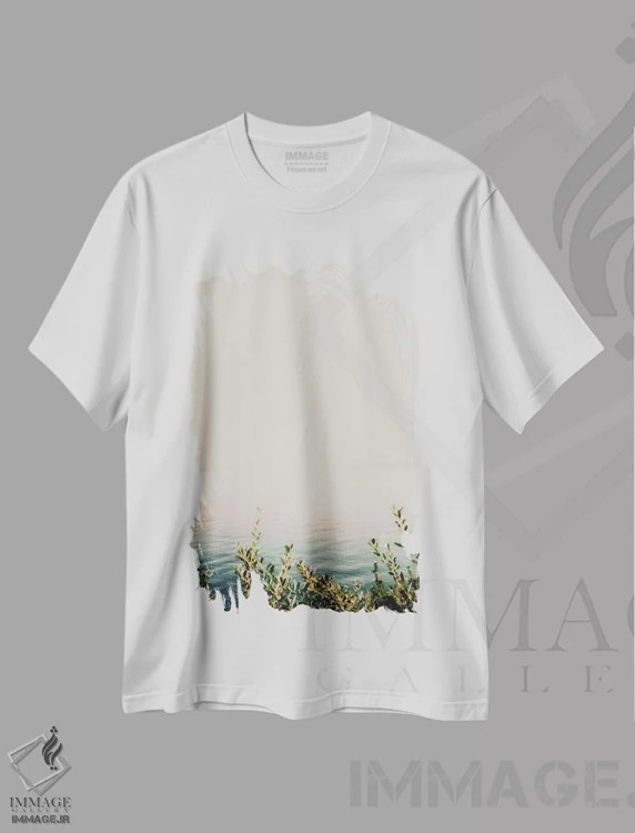 تیشرت سفید طرح دار – تیشرت ساحلی ,رویا اثر عکاسی ام اسکات فروشگاه ایماژ