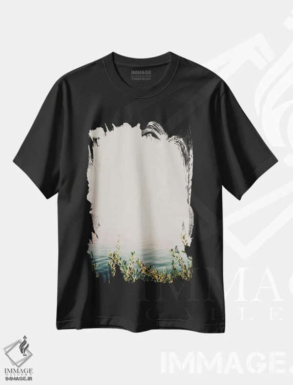 تیشرت مشکی طرح دار – تیشرت ساحلی ,رویا اثر عکاسی ام اسکات immage.ir