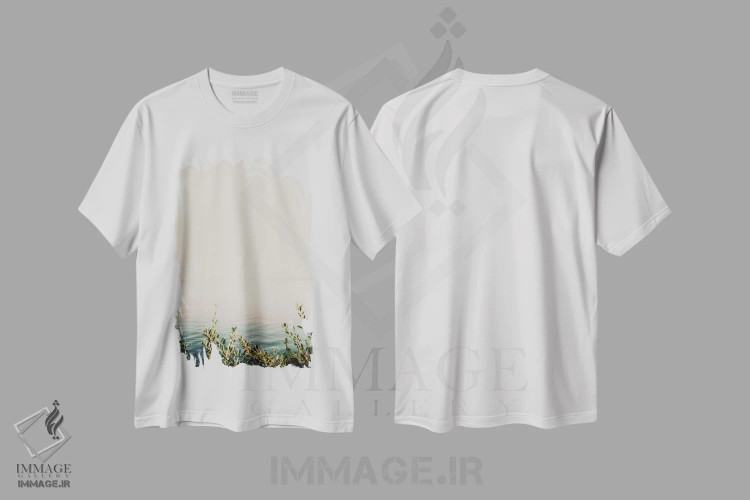 تیشرت سفید طرح دار – تیشرت ساحلی ,رویا اثر عکاسی ام اسکات فروشگاه ایماژ