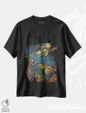 تیشرت مشکی طرح دار – تیشرت فانتزی ,طاق نما اثر مایلز پینکنی فروشگاه ایماژ