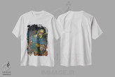 تیشرت سفید طرح دار – تیشرت فانتزی ,طاق نما اثر مایلز پینکنی immage.ir