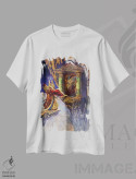 تیشرت سفید طرح دار – تیشرت فانتزی ,چشم اژدها اثر مایلز پینکنی immage.ir
