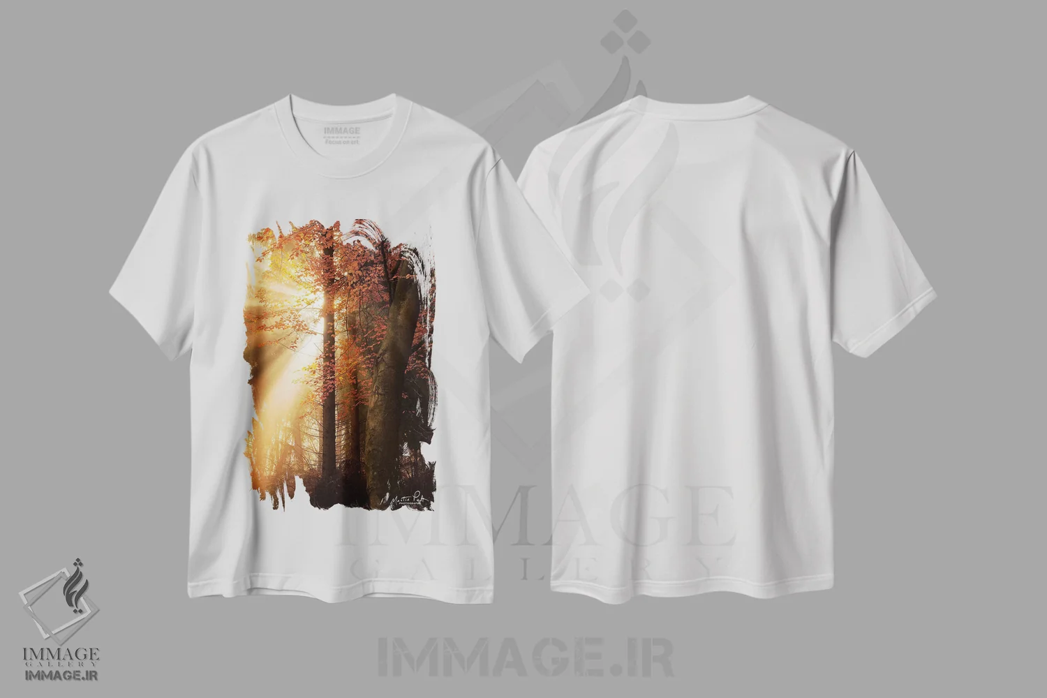 تیشرت سفید طرح دار – تیشرت پاییزی ,بهترین های پاییز اثر مارتین پودت فروشگاه ایماژ