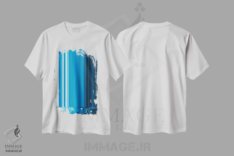 تیشرت سفید طرح دار – تیشرت هنری مینیمال ,رویا اثر مورگان پاسلیه فروشگاه ایماژ