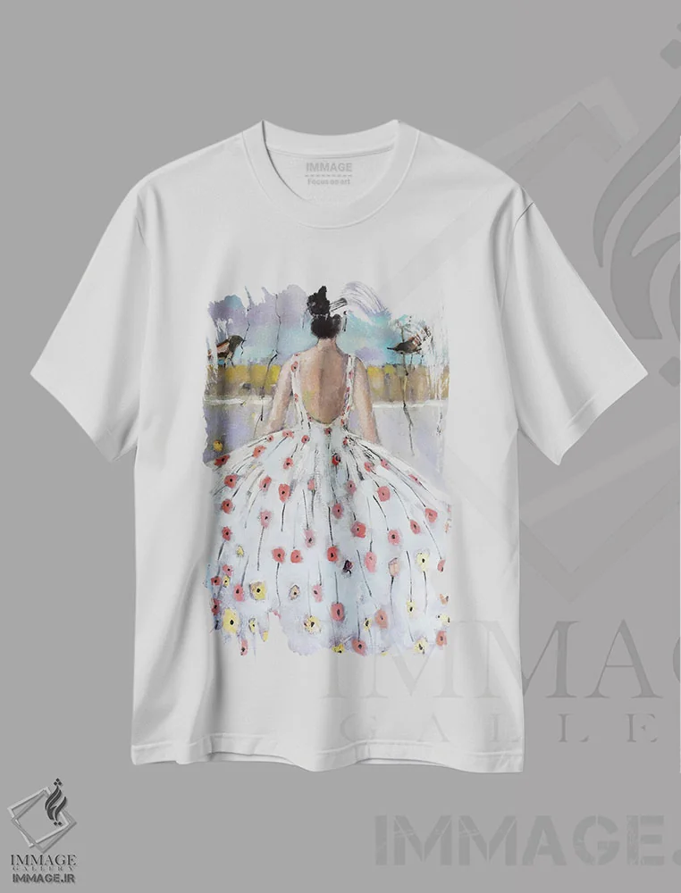 تیشرت سفید طرح دار – تیشرت طبیعت ,به سوی اثر مری پرت immage.ir