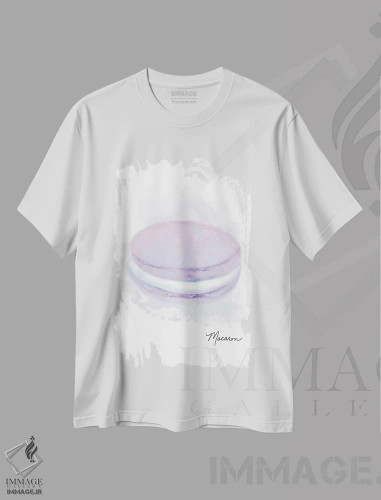 تیشرت سفید طرح دار – تیشرت فانتزی ,ماکارون اسطوخودوس دسر اثر متیو پیوتروویچ فروشگاه ایماژ