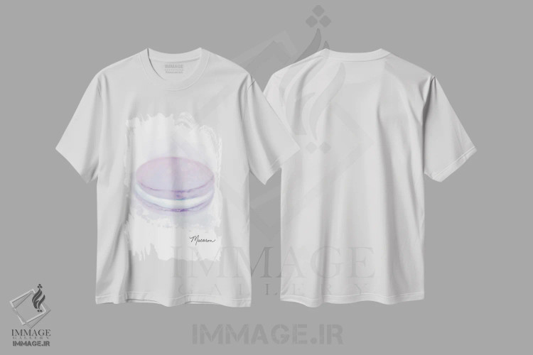 تیشرت سفید طرح دار – تیشرت فانتزی ,ماکارون اسطوخودوس دسر اثر متیو پیوتروویچ فروشگاه ایماژ