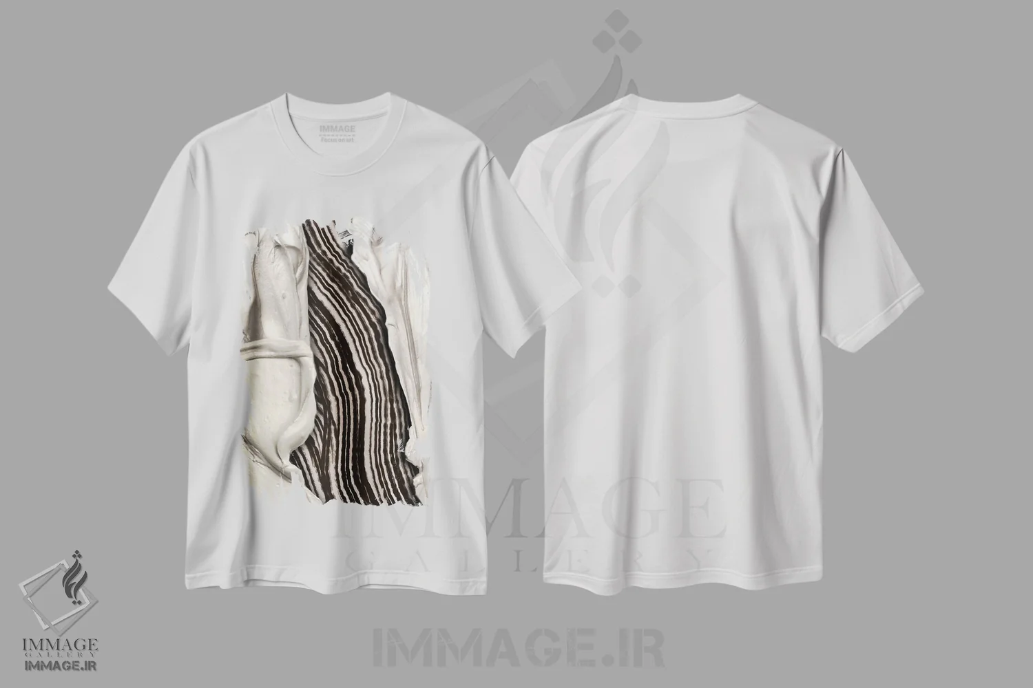 تیشرت سفید طرح دار – تیشرت هنری ,رویاهای ناپایدار اثر متیو پیوتروویچ immage.ir