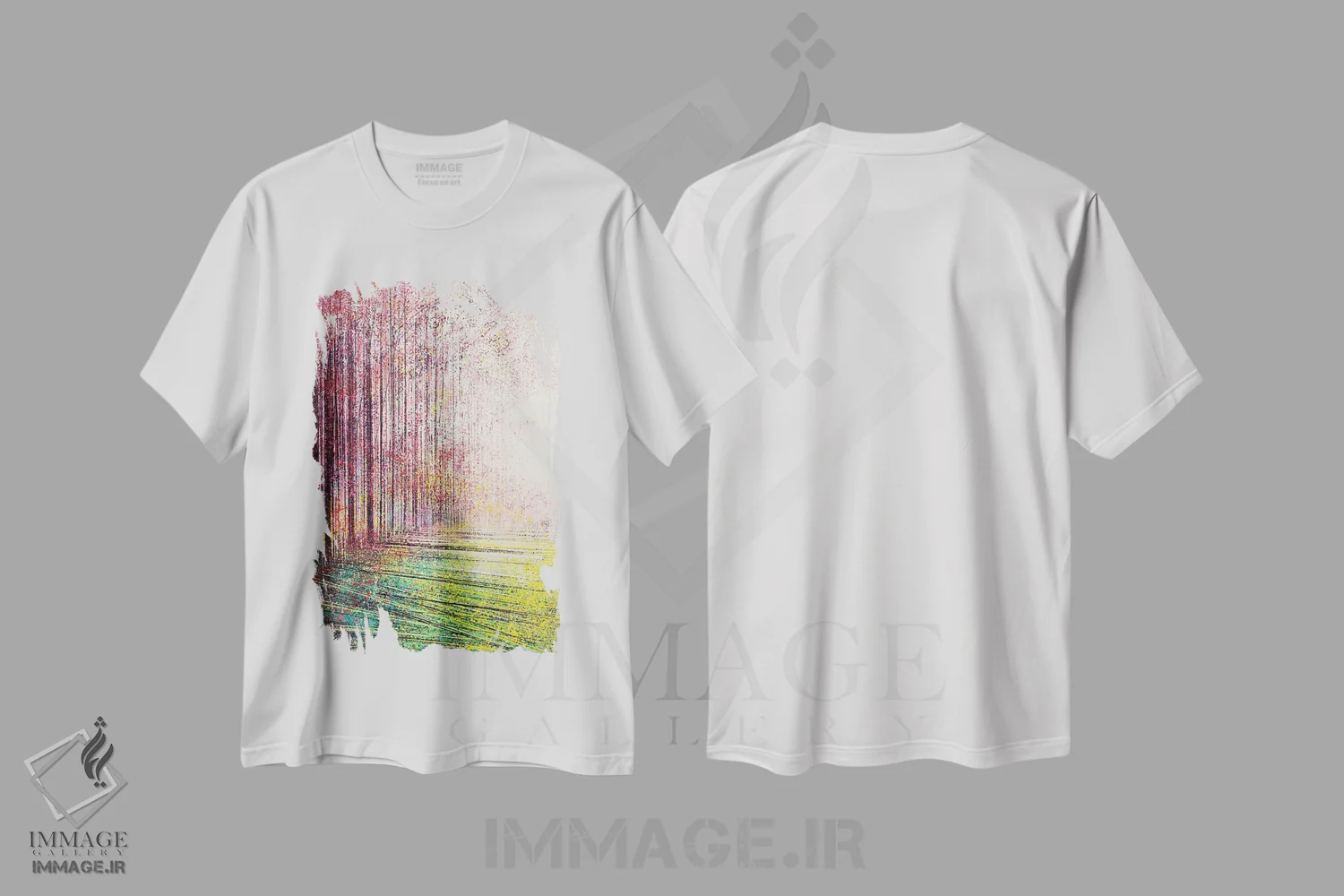تیشرت سفید طرح دار – تیشرت تابستانی ,شکوفهٔ درخت در نور درخشان اثر مارک تاد فروشگاه ایماژ