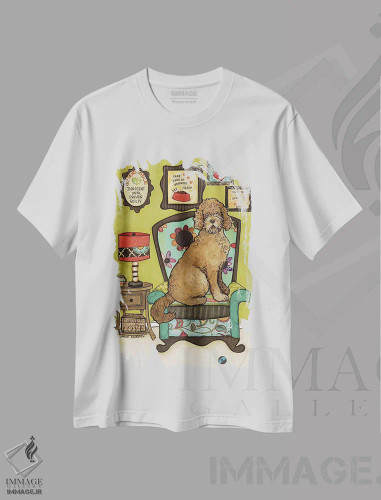 تیشرت سفید طرح دار – تیشرت طنز حیوانات ,تا زمانی که اثبات نشود گناهکار نیستی اثر جیمی موراث فروشگاه ایماژ