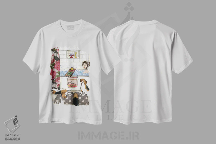 تیشرت سفید طرح دار – تیشرت فانتزی ,بیگل هایت را بشوی اثر جیمی موراث immage.ir