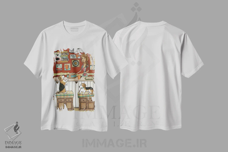 تیشرت سفید طرح دار – تیشرت طنز ,بیگل ها و بَیگل ها اثر جیمی موراث immage.ir