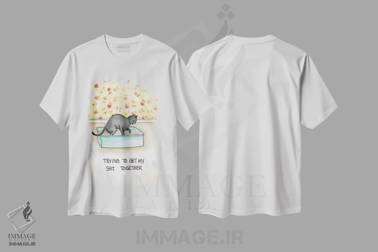 تیشرت سفید طرح دار – تیشرت طنز ,جمع کن خودتو اثر جیمی موراث immage.ir