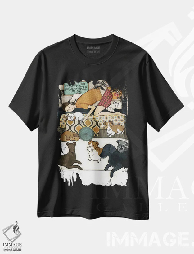 تیشرت مشکی طرح دار – تیشرت حیوانات ,قهرمان ما اثر جیمی موراث فروشگاه ایماژ