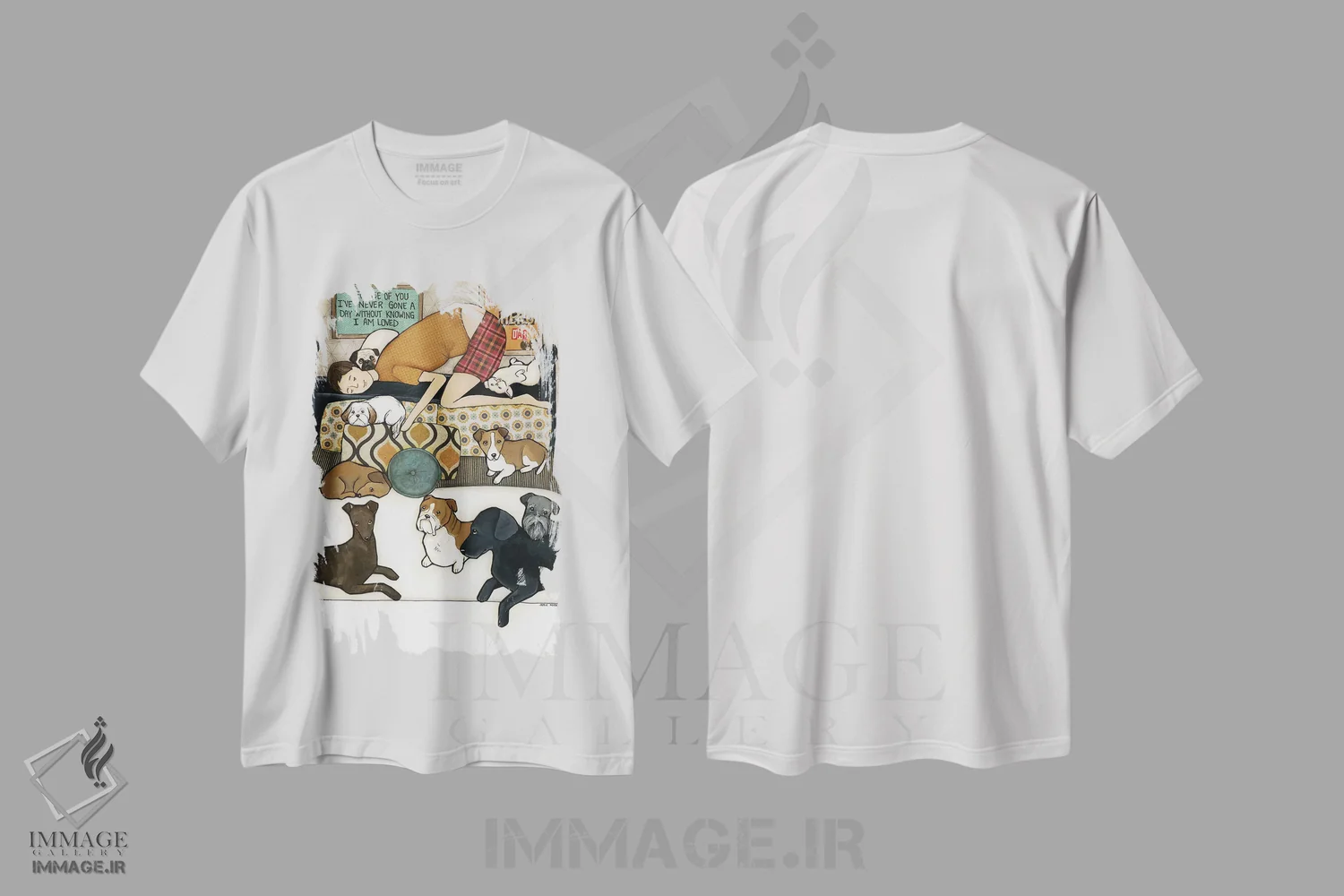 تیشرت سفید طرح دار – تیشرت حیوانات ,قهرمان ما اثر جیمی موراث immage.ir