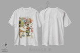 تیشرت سفید طرح دار – تیشرت طنز حیوانات ,در سالن می ماند اثر جیمی موراث immage.ir