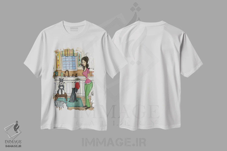 تیشرت سفید طرح دار – تیشرت طنز حیوانات ,شنوزرها و سوسیس ها اثر جیمی موراث فروشگاه ایماژ