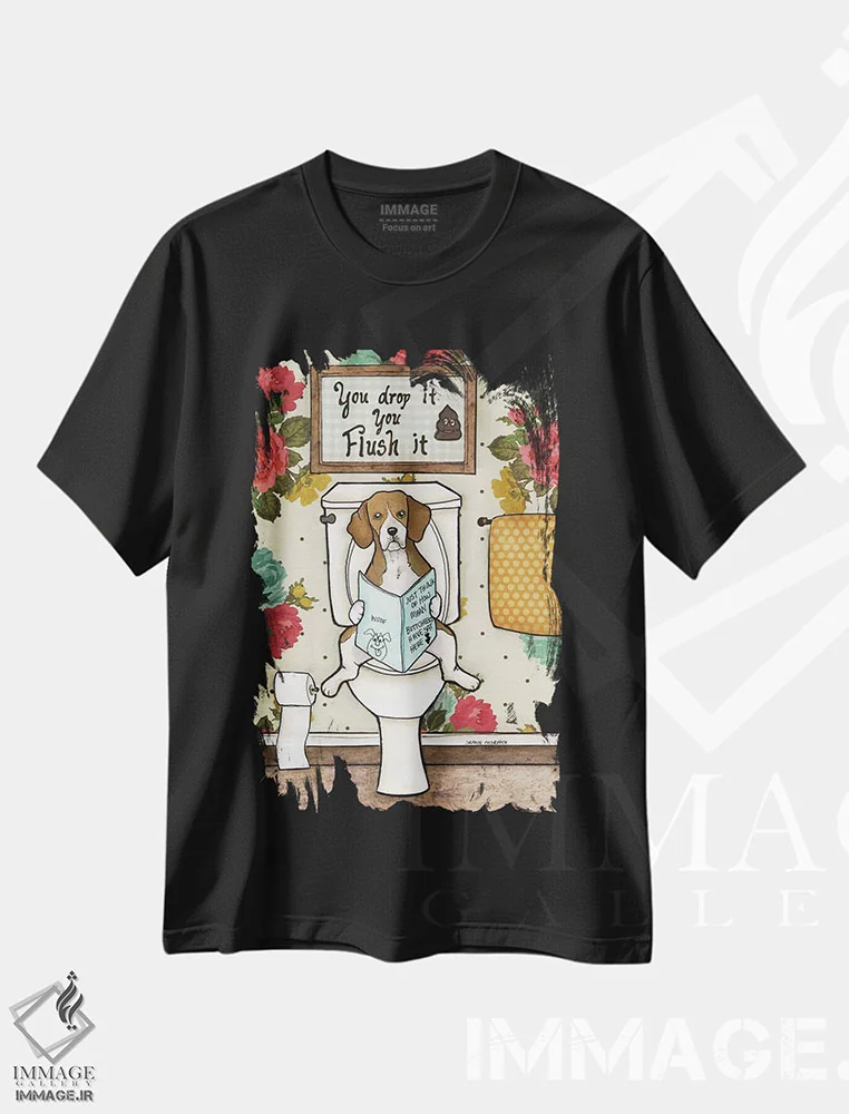 تیشرت مشکی طرح دار – تیشرت طنز ,سیفون رو بکش اثر جیمی موراث immage.ir