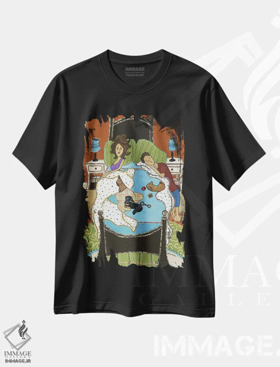 تیشرت مشکی طرح دار – تیشرت طنز حیوانات ,سه وینی کوچولو اثر جیمی موراث immage.ir